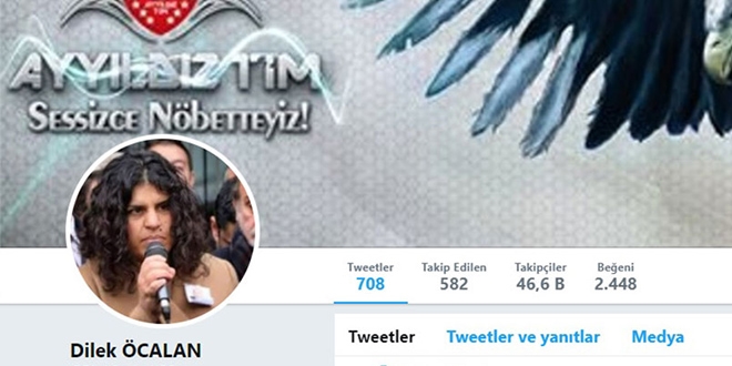 Dilek calan'n Twitter hesab hacklendi