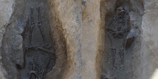 Nevehir'de 800 yllk mezar bulundu