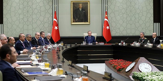 Erdoğan başkanlığındaki güvenlik toplantısı sona erdi