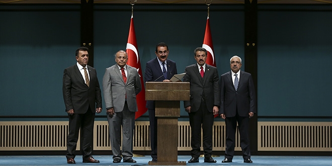 Erdoğan ile görüşme sonrası ortak bildiri yayımladılar