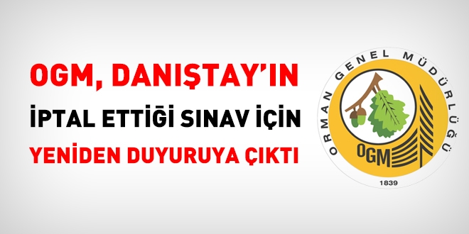OGM, Danıştay'ın iptal ettiği sınav için yeniden duyuruya çıktı