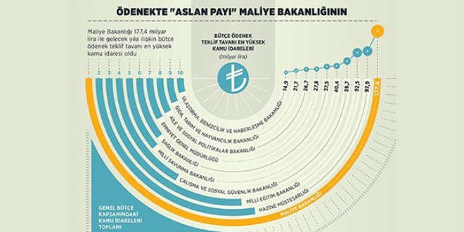 Ödenekte 'aslan payı' Maliye Bakanlığının