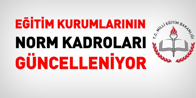 MEB, tüm okulların norm kadrolarını güncelliyor
