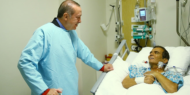Cumhurbakan Erdoan, Sleymanolu'nu ziyaret etti