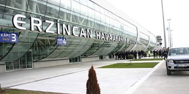 Erzincan Havaliman 43 bin 560 yolcuya hizmet verdi