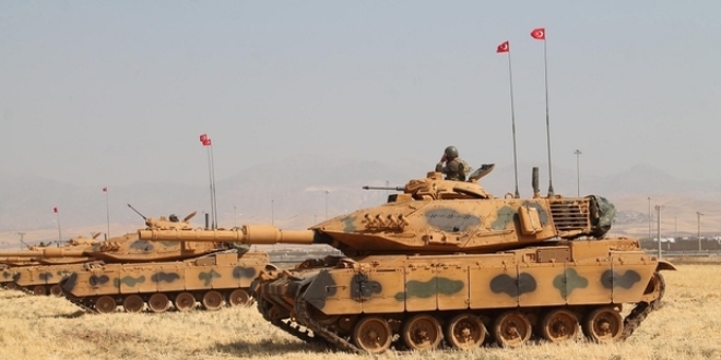 Silopi-Habur b�lgesindeki tatbikat