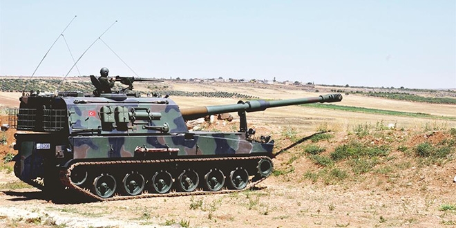 Ob�s ve askeri ara�lar s�n�r hatt�na konu�land�r�ld�