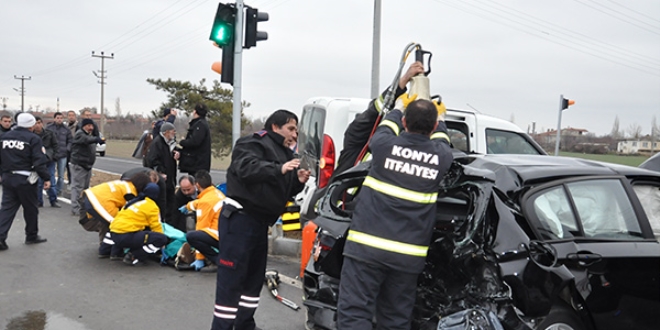 Konya'da trafik kazas: 7 yaral
