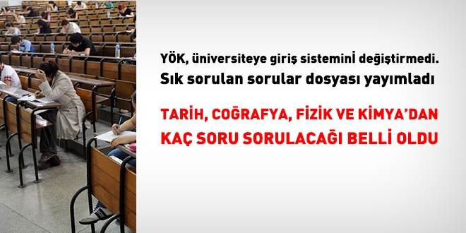 YKS ile ilgili en çok sorulan 26 soru ve cevapları