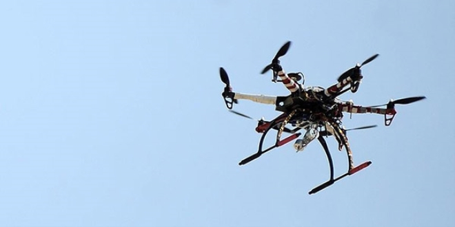 Silvan'da izinsiz uurulan 'drone' drld