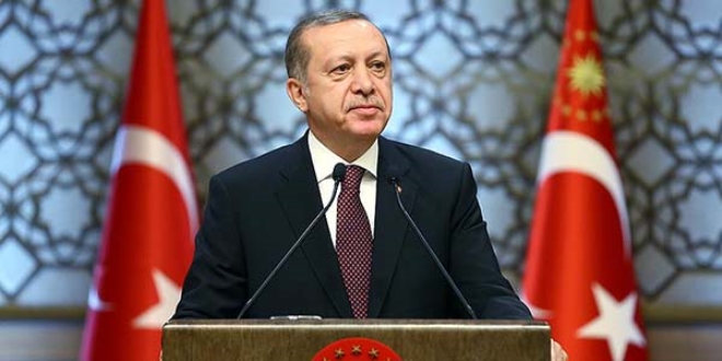 Cumhurbakan Erdoan'dan kritik BM mesaj