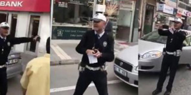 Sosyal medyayı sallayan trafik polisi!