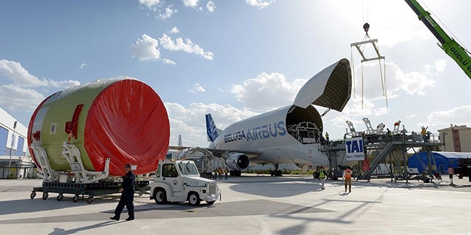 Airbus A320'nin kuyruğu Ankara'dan