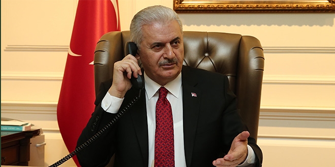 Başbakan Yıldırım'dan şehit ailesine taziye telefonu
