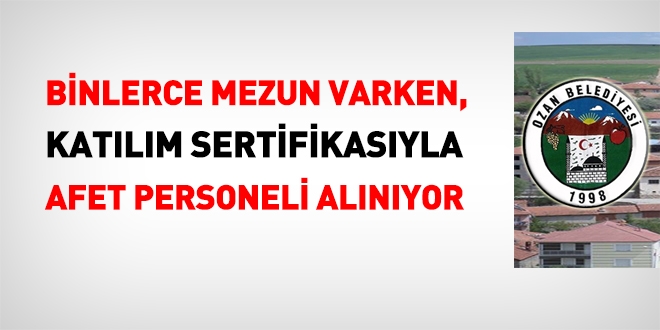 Binlerce mezun varken katılım belgesi ile işçi almak ne kadar doğru?