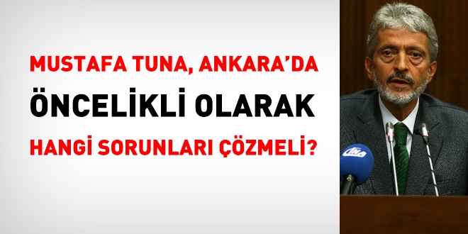 Mustafa Tuna, öncelikli olarak hangi lokal sorunları çözmeli?