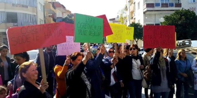 Öğretmenler suçlanan meslektaşlarına sahip çıktı