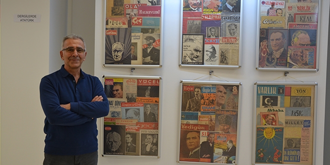 Emekli öğretmenin 'Atatürk' sergisi