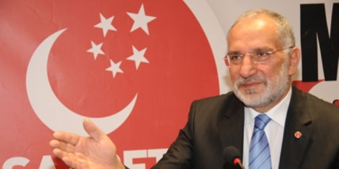 Karamollao�lu: Se�im baraj�n�n kalkmas� do�ru olur kanaatindeyiz