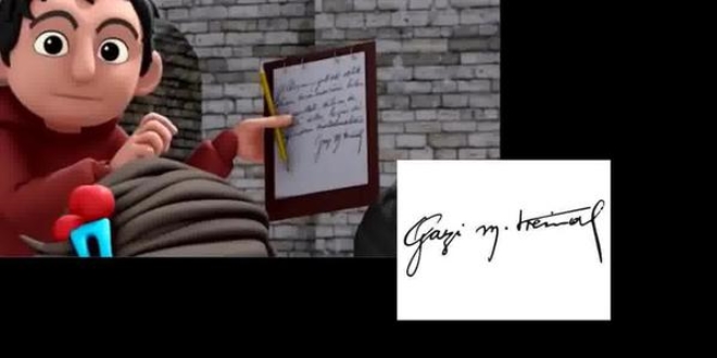 TRT'den 'çizgi film de Atatürk imzası' açıklaması