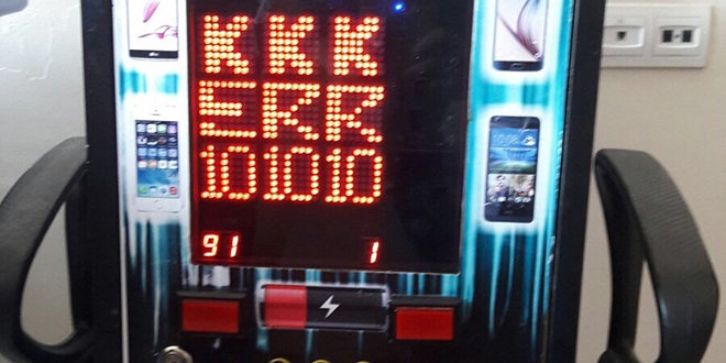 Şarj cihazını kumar makinesine dönüştürmüşler