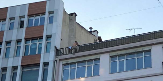 Şişli'de intihar girişimi!
