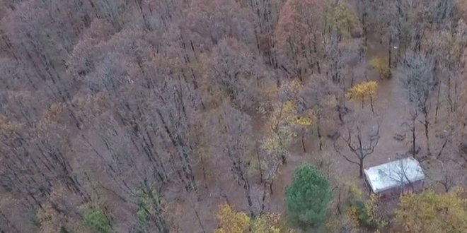 Belgrad Ormanı'ndaki kumar çadırı drone ile görüntülendi