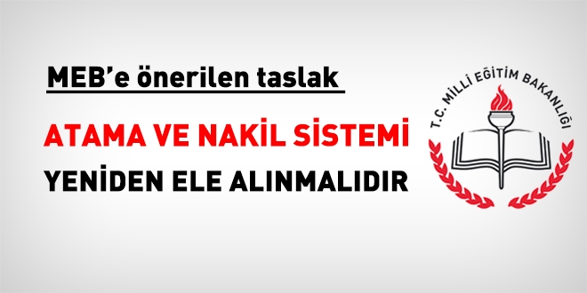 MEB atama ve yer değiştirme sistemini yeniden ele almalı (1)