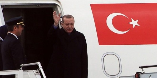 Cumhurba�kan� Erdo�an Rusya'dan ayr�ld�