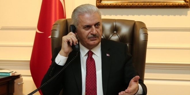 Babakan Yldrm, Irak Babakan ile telefonda grt