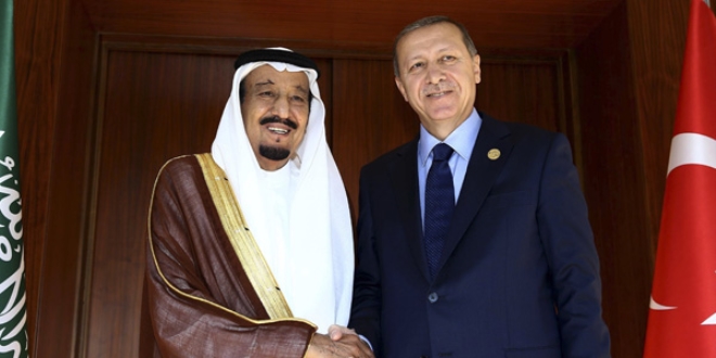 Erdoğan, Suudi Arabistan Kralı Selman ile görüştü