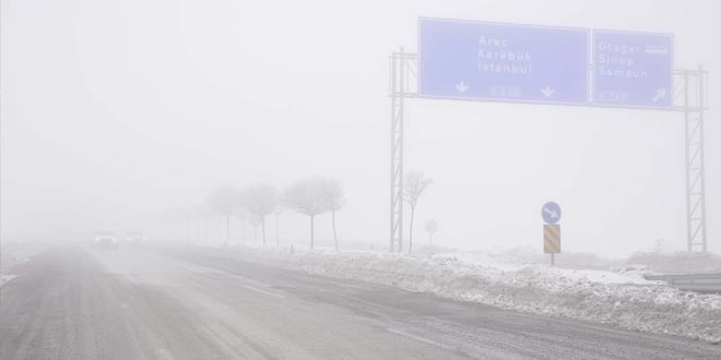 Kastamonu'da yoğun sis etkili oluyor