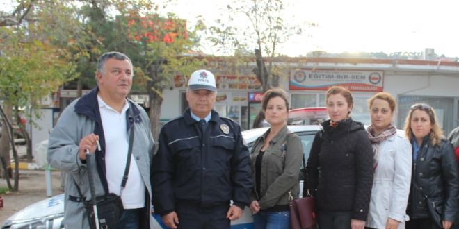 Veliler servis araçları denetimine katıldı
