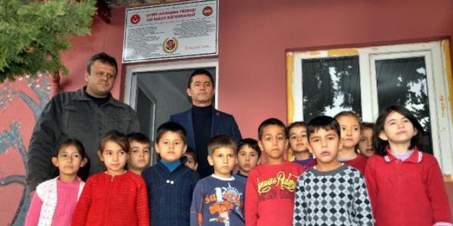 Şehit Yüzbaşı Ali Alkan anısına kütüphane açıldı