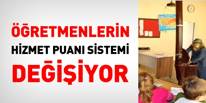 Öğretmenlerin hizmet puanı sistemi değişiyor