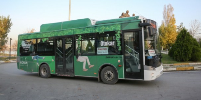 Gaziantep'te elektrikli otobüsler yola çıktı