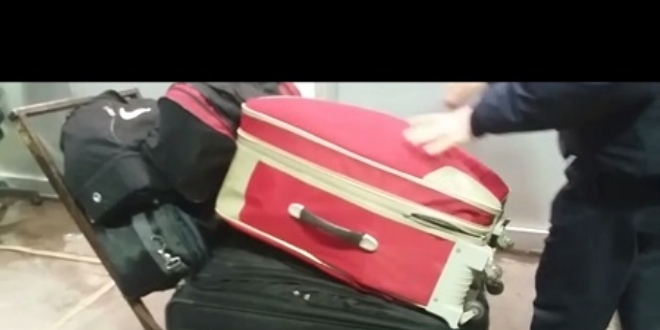 Grcistanl kadn valiz iinde Trkiye'ye girmeye alt