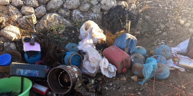 Nusaybin'de 50 adet el yapımı patlayıcı ele geçirildi