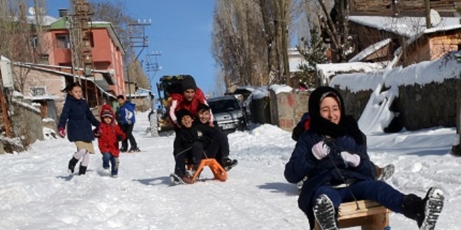 Kar tatili, çocukları sevindirdi