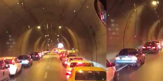 İzmir'de itfaiyeye 'fermuar sistemiyle' yol verdiler