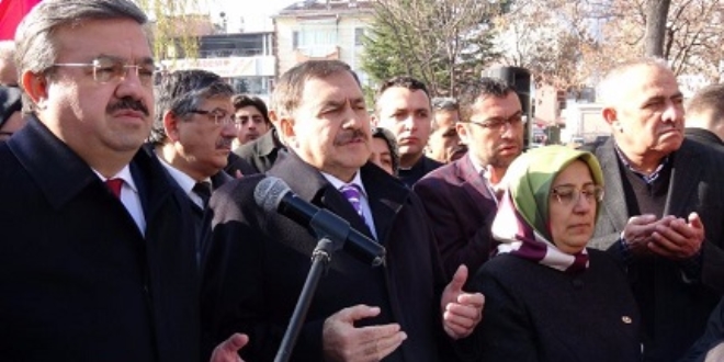 Kudüs protestosuna Bakan Eroğlu'ndan destek