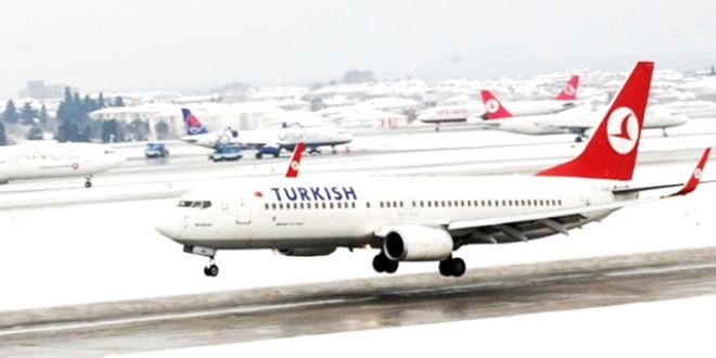 THY'nin 4 uçağı başka havalimanlarına yönlendirildi