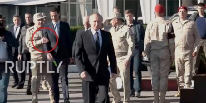 Rus askeri, Suriye diktatörüne yerini hatırlattı