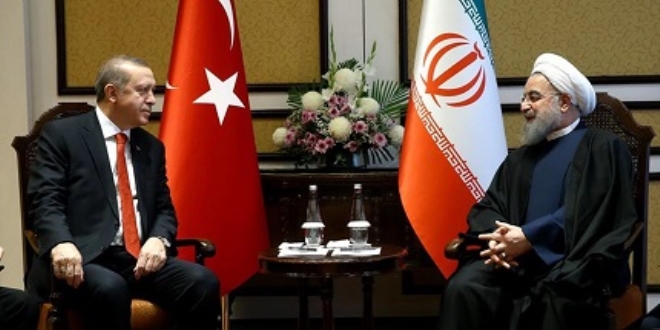 Erdoğan ve İran Cumhurbaşkanı Ruhani bir araya geldi