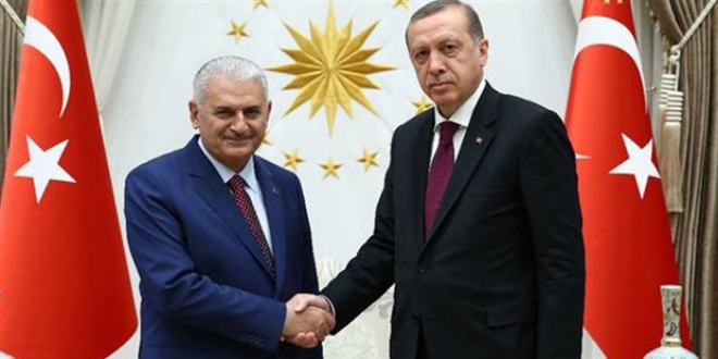 Erdoğan, Başbakan Yıldırım'ı kabul etti