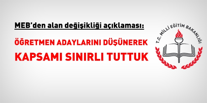MEB, alan değişikliği atamalarını sınırlı tuttu