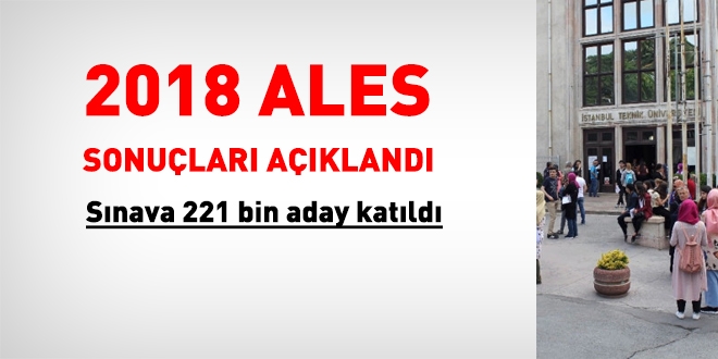 ALES sonuçları açıklandı