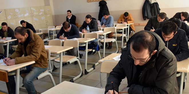 6 bin 277 bekçi adayı yazılı sınavda ter döktü