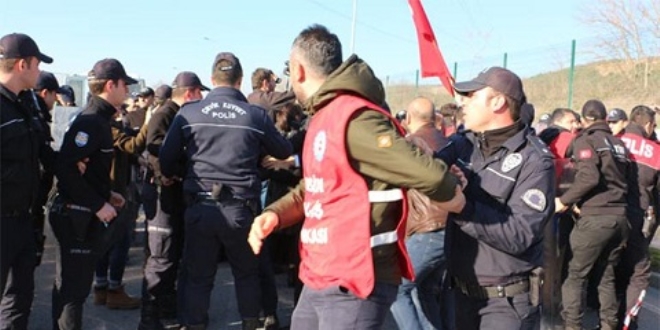Ankara'ya yrmek isteyen iilere polis mdahalesi: 33 gzalt