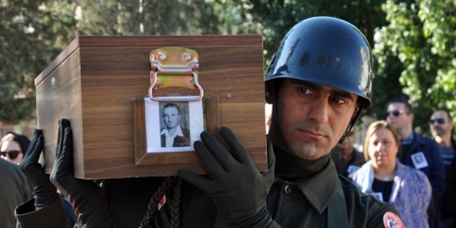 Kıbrıs şehidine 54 yıl sonra cenaze töreni
